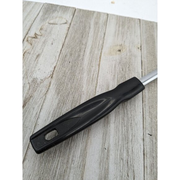 Vintage Slotted Spoon With Black Handle Japan 12" - Picture 3 of 8